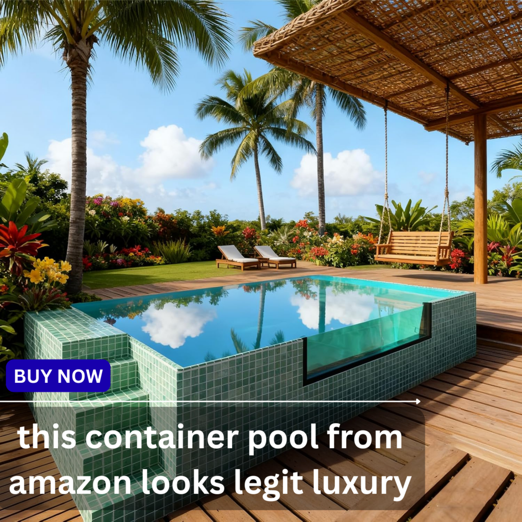 luxury container pool amazon
